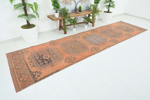 Turkish runner rug 3x11 - turkish,